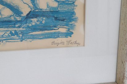 null Lithographie de Birgitte Hastrup (né en 1943)

Lithographie polychrome encadrée.

Signé...