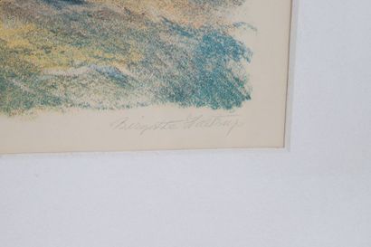 null "Nubilux" de Birgitte Hastrup (né en 1943)

Lithographie polychrome encadrée.

Signé.

Epoque...