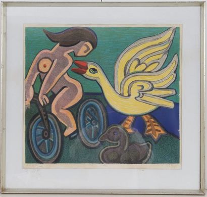 null "Leda og svanen" de Henry Heerup (1907-1993)

Peintre et sculpteur danois

Lithographie...