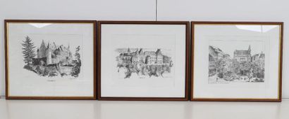 null Lithographs

Set of 3 framed lithographs, representing Wiltz, Vianden and Luxembourg...
