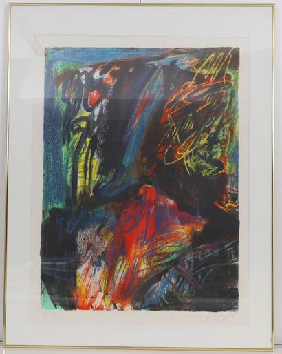 null Lithograph by Peter Nyborg (1937)

Danish painter and sculptor

Framed polychrome...