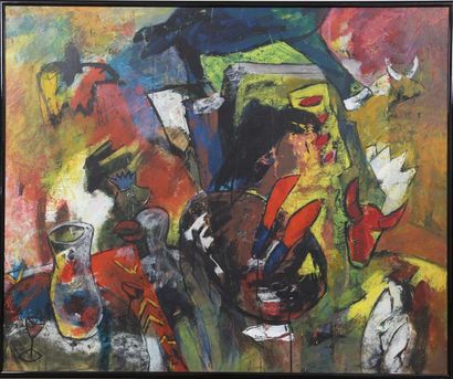 null Jean Fetz (né en 1957)

Artiste peintre luxembourgeois

Huile sur toile abstraite.

Epoque...