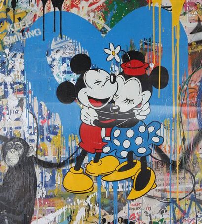 null "Mickey et Minnie" de Mr Brainwash (né en 1966)

Graffeur français

Technique...