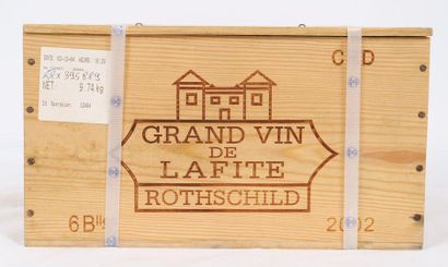 null Château Lafite Rothschild (x6)

Pauillac

2002

Caisse bois d'orgine, fermée

0...