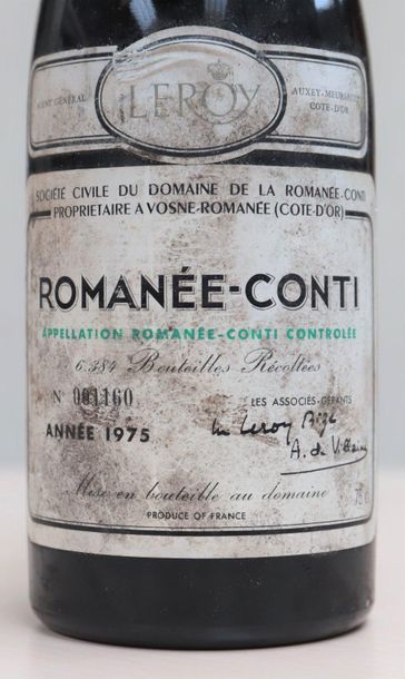 null Romanée Conti (x1)

Leroy

Monopole 1975

N° 001160

Bon niveau

Etiquette bon...