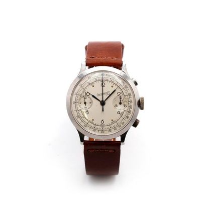 null Eberhard, Pre "Extra Strong", circa 1950

Handsome, large Staybrite steel chronograph,...