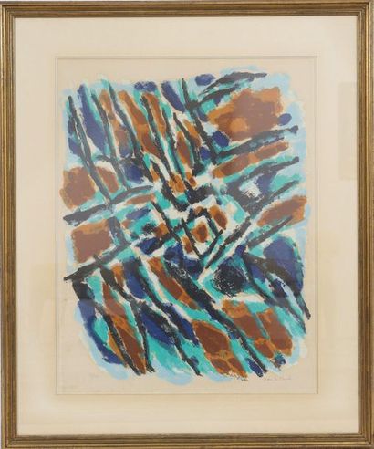 null "L'Hiver" by Jean Le Moal (1909-2007)

French painter

Framed polychrome lithograph.

Signed...