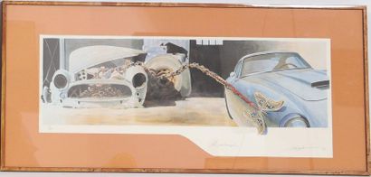 null "La Métamorphose" by Alain Mirgalet (born in 1950)

Automotive painter

Framed...