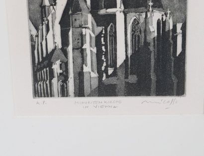 null Minoriten kirche in Vienna

Lithographie monochrome encadrée.

Signé, intitulé...