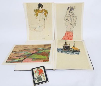 null Egon Schiele (1890-1918)

Austrian painter, draughtsman and poet

Set of 4 polychrome...