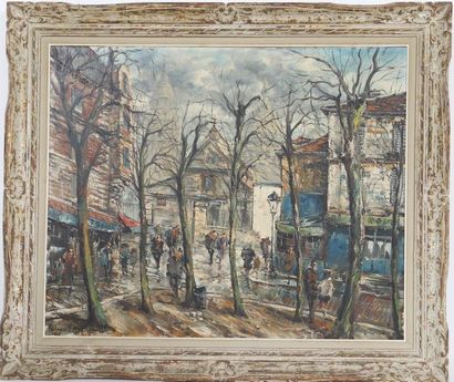 null "Montmartre" by Raymond Besse (1899-1969)

French painter

Framed oil on canvas.

Signed...
