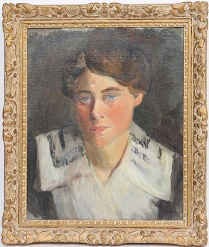 null Portrait of a young woman

Framed oil on canvas, dated on the back 1907.

Unsigned...