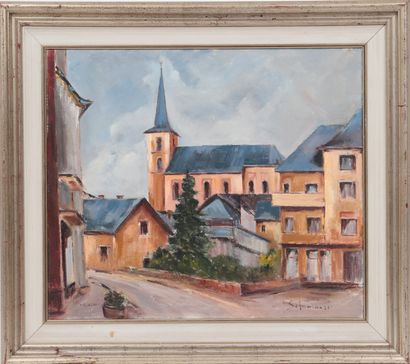 null Marcel Schumacher (1922-2017)

Luxembourg painter

Framed oil on canvas, view...