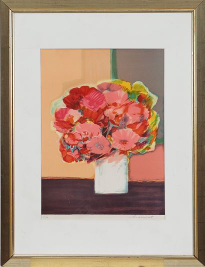 null Claude Hemeret (born in 1929)

French painter

Polychrome lithograph with bunch...