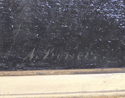 null Moonlight Mill

Framed oil on canvas. 

French artist, signed lower right. 

Restoration...