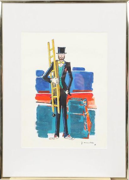null Georges Arnold (1920-2018)

Luxembourgian painter

Oil on paper "Chimney sweeper"...