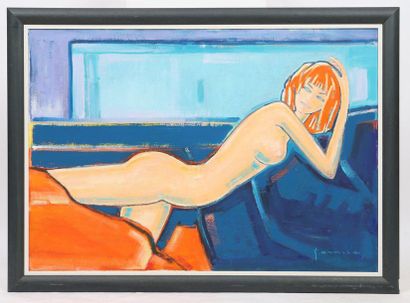 null "En voyage" de Georges Arnold (1920-2018)

Artiste peintre Luxembourgeois

Huile...