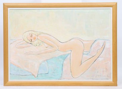 null "Charmeuse" by Georges Arnold (1920-2018)

Luxembourgian painter

Framed oil...