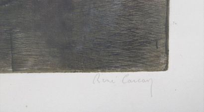 null "La chose" de René Carcan (1925-1993)

Peintre et graveur belge

Lithographie...