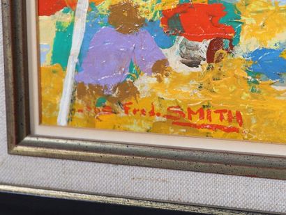 null Jos Fred Smith (1920-2009)

Artiste peintre français

Huile sur bois compressé....