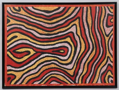 null Lalla West

Artiste peintre Ngaanyatjarra, communauté aborigène australienne.

Huile...