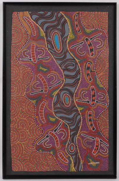 null Myra Lawson (née en 1951)

Artiste peintre australienne

Huile sur toile encadrée....