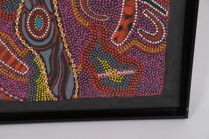 null Myra Lawson (née en 1951)

Artiste peintre australienne

Huile sur toile encadrée....