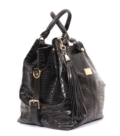 null Loretta Pettinari

Black leather bag immitation Croco

Italian manufacture

State...