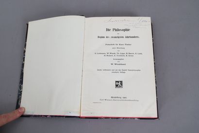 null PHILOSOPHIE 

Heidelberg 1907, 

Relié.