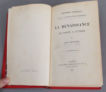 null LA RENAISSANCE de DANTE à LUTHER.

1889, 

reliure demi chagrin rouge.