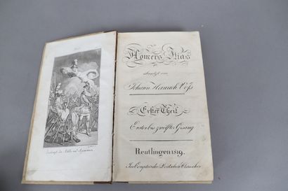 null HOMERS ILIAS 

REUTLINGEN 1819

Volume relié.