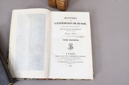 null EXPEDITION de RUSSIE. M. de Chambray. 

1825,

3 volumes reliés dont un avec...