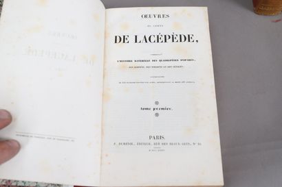 null ŒUVRES de LACEPEDE – SCIENCES NATURELLES

1836

3 volumes reliés.