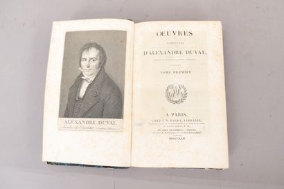 null ŒUVRES d’Alexandre DUVAL. 

Paris 1822, 

9 volumes reliés.