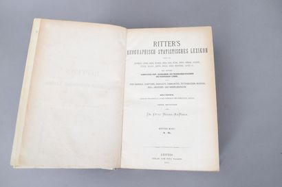null RITTER’S – GEOGRAPHISCH LEXICON.

Leipzig 1871. 

Volume relié.