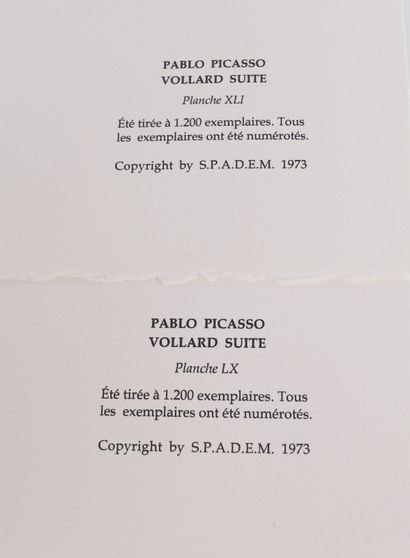 null Pablo Picasso (1881-1973)

Paire de lithographies monochrome.

Numérotées 1091/1200...