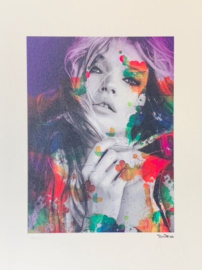 null BrainRoy (born 1980)

"Kate Moss Paint" 

Digital polychrome lithograph, signed...