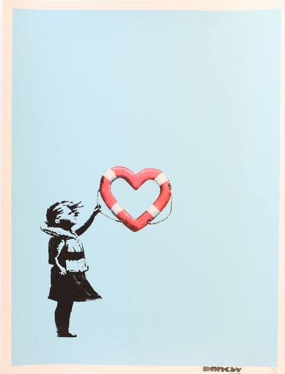Banksy (d'aprés) X Post Modern Vandale 
Sérigraphie...