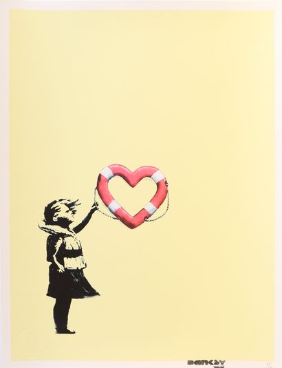Banksy (d'aprés) X Post Modern Vandale 
Sérigraphie...