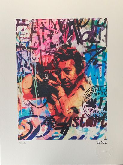 null BrainRoy (born 1980)

"Serge Gainsbourg vintage" 

Digital polychrome lithograph,...
