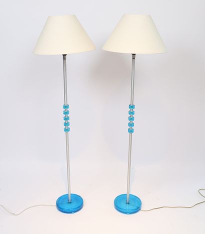 Paire de lampadaires scandinave, design de...