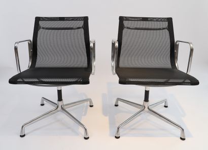 null Aluminium chair EA108 by Charles and Ray Eames Vitra edition

Pair of chairs,...