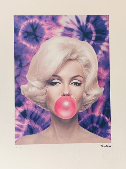 null BrainRoy (born 1980)

"Marilyn Ballon, Tie and dye, Purple" 

Digital polychrome...
