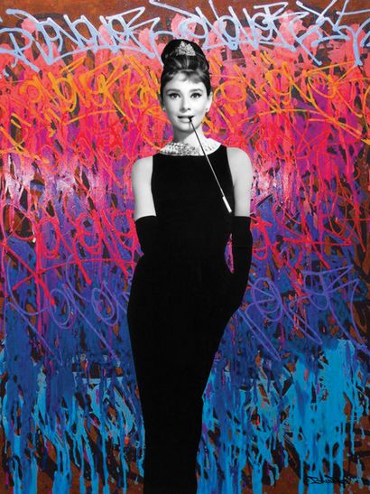 null BrainRoy (born 1980)

"Audrey Hepburn Graffiti

Acrylic glass finish print,...