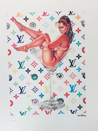 null BrainRoy (born 1980) 

"Mel Ramos, Murakami Tribute, Gold in Louis Vuitton"

Digital...