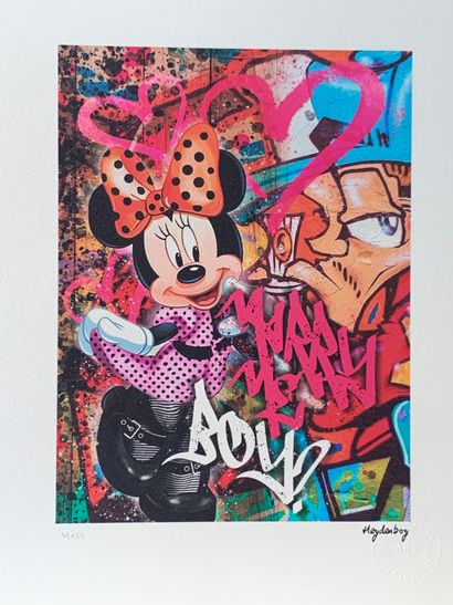 null Heydenboy

"Minnie Marry Me"

Digital polychrome lithograph, signed work edited...
