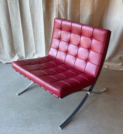 null 
Exceptional "BARCELONA" armchair by Ludwig Mies van der Rohe

German designer...