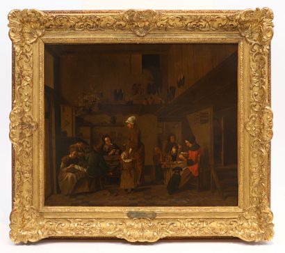 null Attribué à Jan Josef Horemans (1682–1759) 

Artiste peintre belge, école flammande

Huile...