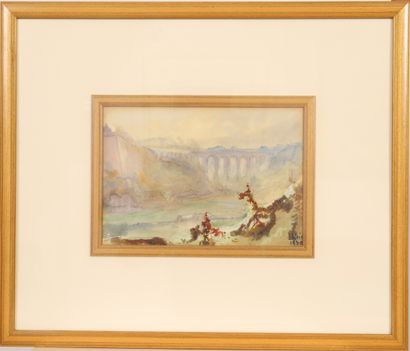 null "Viaduc de la Pétrusse" de Sosthène Weis (1872- 1941)

Aquarelle originale représentant...