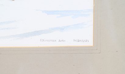 null "Edlingham burn" par H.G Barnes

Gouache sur papier représentant la rivière...
